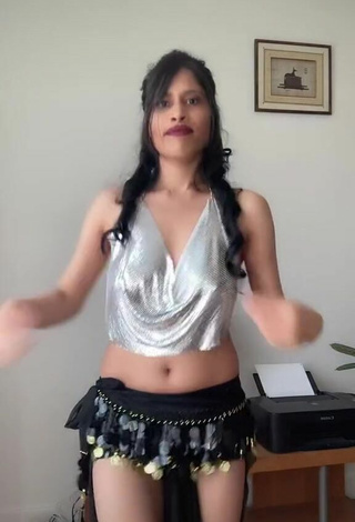 2. Sweetie XENA in Silver Crop Top without  Bra