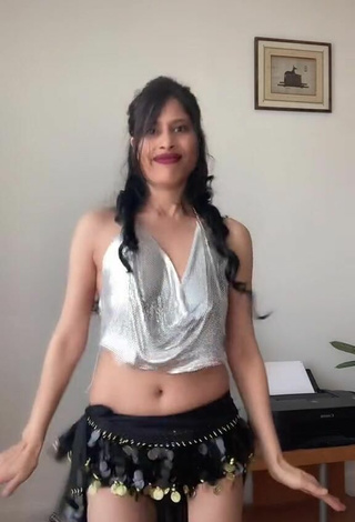 3. Sweetie XENA in Silver Crop Top without  Bra