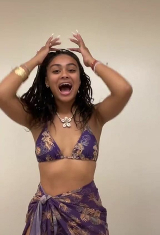 Sexy Daniella Perkins Shows Cleavage in Bikini Top