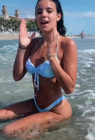 2. Really Cute Ella Mendelsohn in Blue Bikini at the Beach