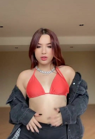 2. Cute Fernanda Duran in Red Bikini Top