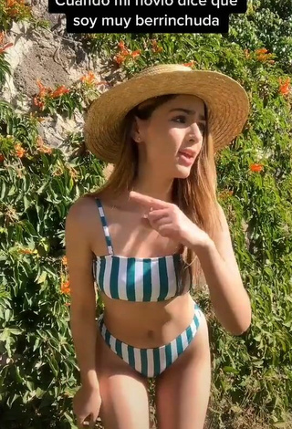 5. Sweetie Fernanda Rivas in Striped Bikini