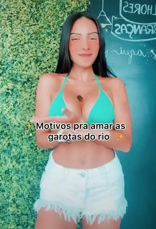 Sweetie Isadora Nogueira Shows Cleavage in Bikini Top