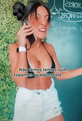 4. Sweetie Isadora Nogueira Shows Cleavage in Bikini Top