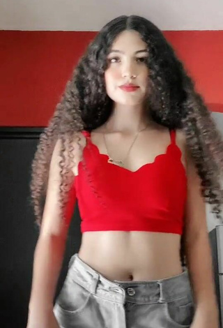 2. Sexy Karen Os in Red Crop Top