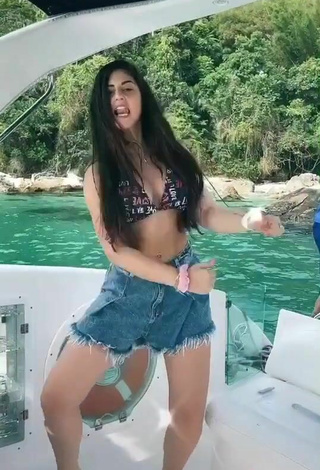 4. Sweetie Le Azevedo in Bikini Top on a Boat