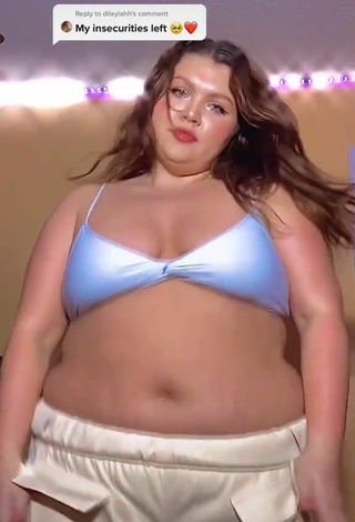 2. Fine Lexie Lemon Shows Cleavage in Sweet Blue Bikini Top and Bouncing Boobs