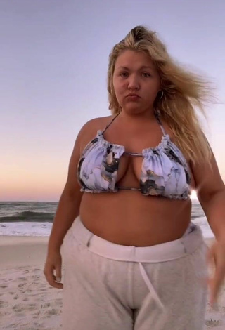 Sexy Lexie Lemon in Bikini Top at the Beach