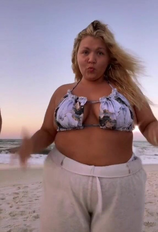 2. Sexy Lexie Lemon in Bikini Top at the Beach