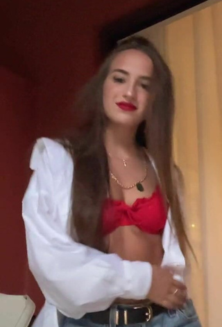 5. Hot Lidia Rauet in Red Bikini Top
