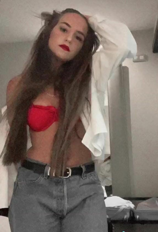 3. Sexy Lidia Rauet in Red Bikini Top