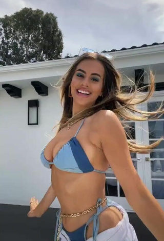 5. Hot Madi Webb Shows Cleavage in Blue Bikini Top