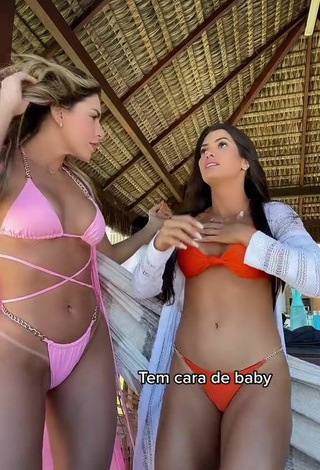 4. Sexy Marina Ferrari Shows Cleavage in Bikini