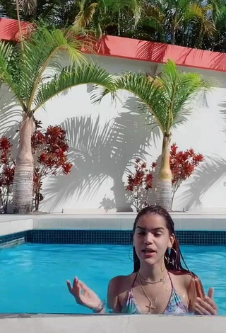 5. Sexy Melissa Rodriguez in Bikini Top at the Pool