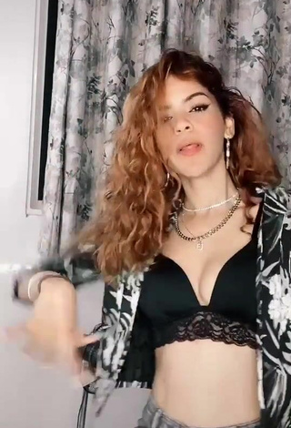 3. Really Cute Melissa Rodriguez Shows Cleavage in Black Crop Top and Bouncing Boobs