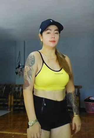 2. Sexy Roxanne Timbas in Yellow Crop Top