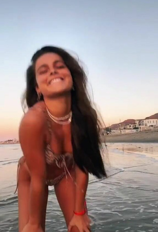 2. Sweetie Giulia Amato Shows Cleavage in Bikini at the Beach