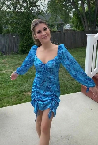 4. Sexy Rhianatokarz in Blue Dress