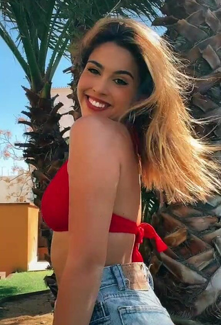 3. Sexy Victoria Caro in Red Bikini Top