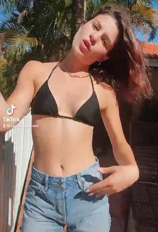 1. Sweetie Agustina Palma in Black Bikini Top