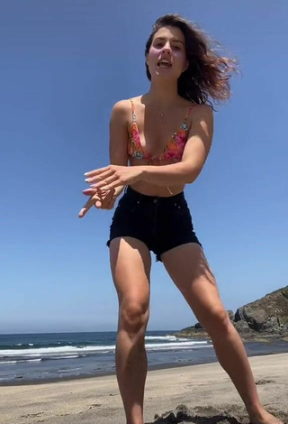 4. Cute Agustina Palma in Bikini Top at the Beach
