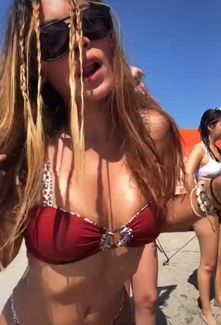 Hot Aleja Villeta in Bikini and Bouncing Boobs at the Beach