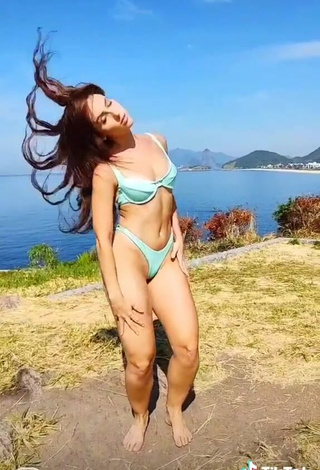 5. Cute Anny Kelly Almeida in Blue Bikini