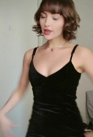 2. Sexy Anny Kelly Almeida in Black Dress