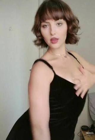 4. Sexy Anny Kelly Almeida in Black Dress