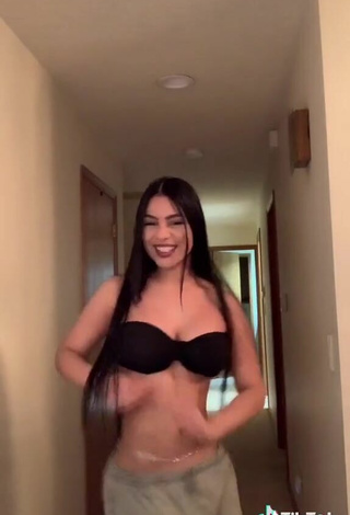 3. Hot Barbara Ramirez Shows Cleavage in Black Bikini Top