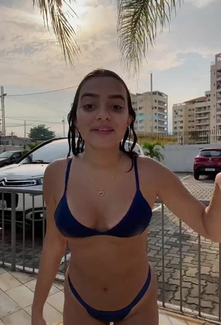 3. Beautiful Bela Almada in Sexy Blue Bikini and Bouncing Tits