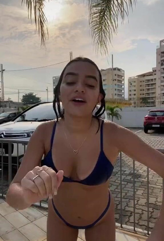 6. Beautiful Bela Almada in Sexy Blue Bikini and Bouncing Tits