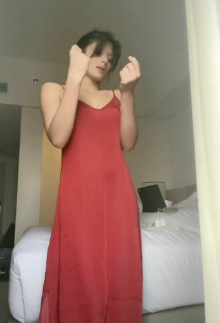 6. Sexy Bianca Umali in Red Dress