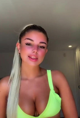 5. Carla Frigo Looks Sexy in Bikini Top and Bouncing Tits