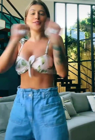 2. Sexy Ca Garcia in Floral Bikini Top