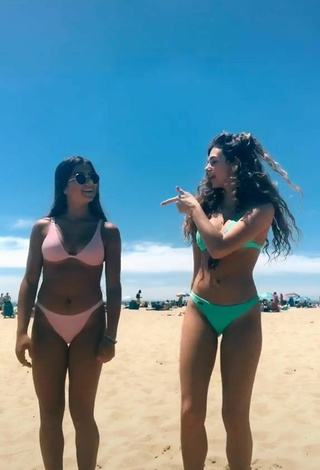 Pretty Chrissy Corsaro in Bikini at the Beach and Bouncing Boobs