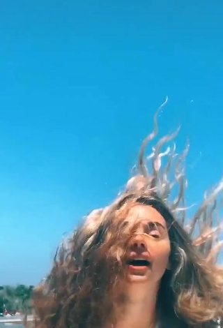 4. Amazing Chrissy Corsaro in Hot Blue Bikini on a Boat