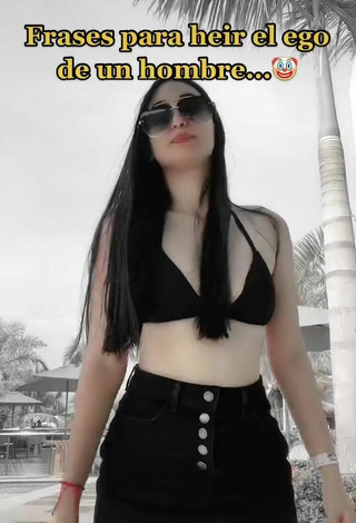 2. Sexy Daniela V in Black Bikini Top