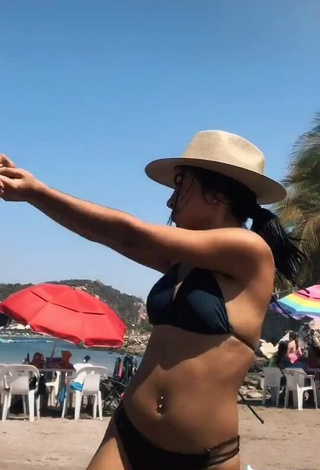 6. Sexy Dayana in Black Bikini at the Beach