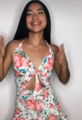 3. Sexy Dayana in Floral Overall