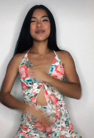5. Sexy Dayana in Floral Overall