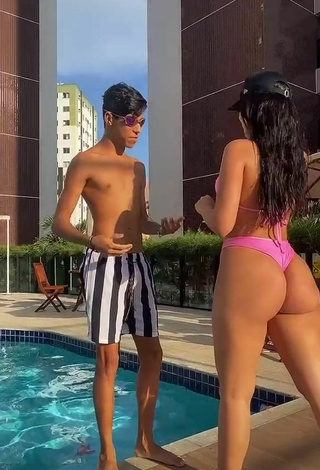 2. Really Cute Dine Azevedo Shows Butt at the Swimming Pool