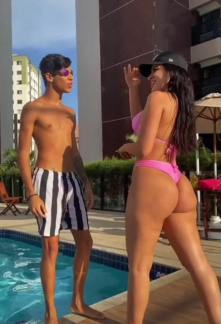 3. Really Cute Dine Azevedo Shows Butt at the Swimming Pool