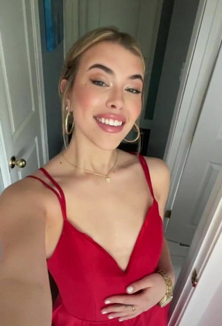 Sexy Cynthia Parker in Red Dress