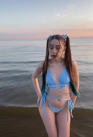 3. Hot frendtok in Blue Bikini at the Beach