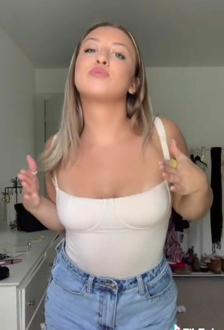 4. Sexy Gabby DePietro in White Top