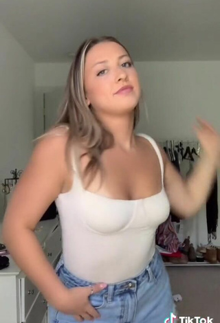 5. Sexy Gabby DePietro in White Top