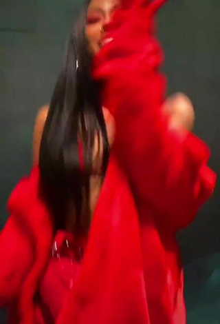 6. Hot Ayzha Nyree in Red Bikini Top