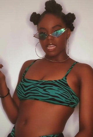 2. Sexy Jordan Nata'e in Zebra Bikini