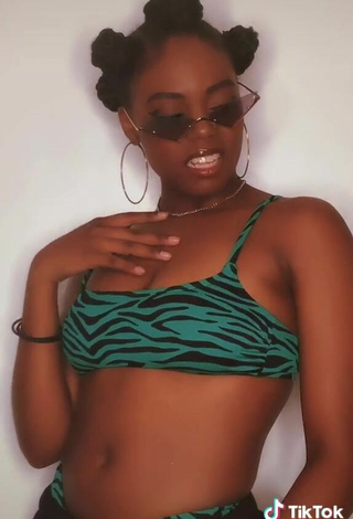 6. Sexy Jordan Nata'e in Zebra Bikini